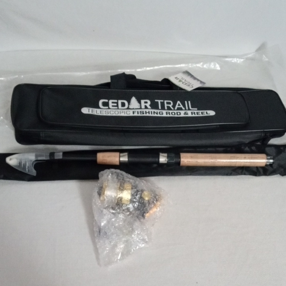 Cedar Trail Telescopic Fishing Rod and Reel combo.